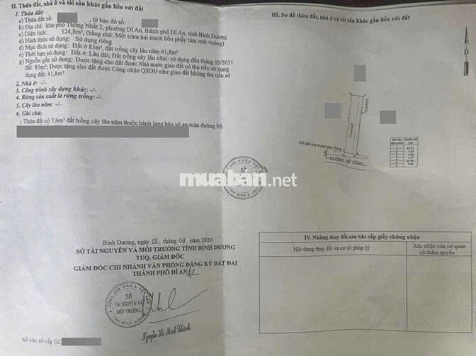 Đất gần chợ xóm nghèo phường Dĩ An Tp Dĩ An