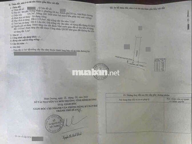 Đất gần chợ xóm nghèo phường Dĩ An Tp Dĩ An