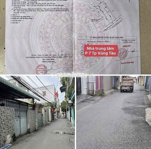 BÁN ĐẤT 137m hẻm morning Trung tâm P.7 VŨNG TÀU GIÁ SIÊU TỐT 4,95 TỶ