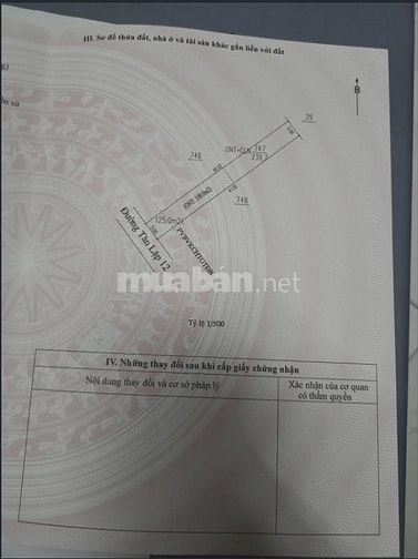 BÁN ĐẤT CHÍNH CHỦ TÂN LẬP 12, BẮC TÂN UYÊN