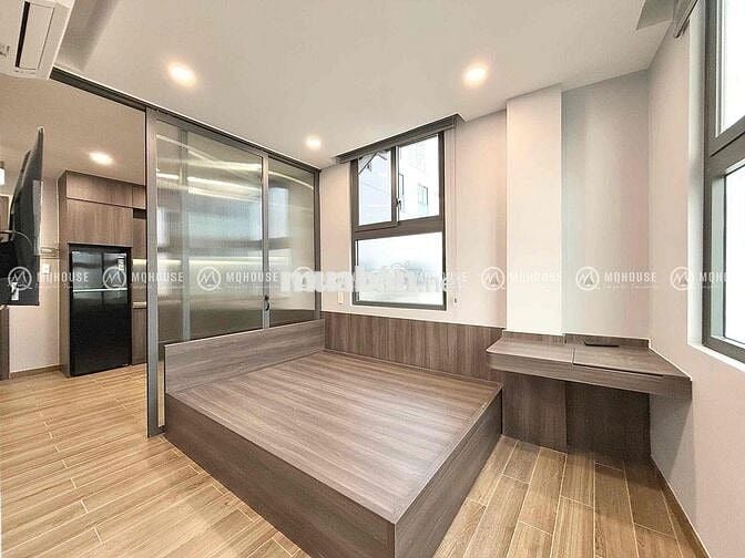 CHDV full nội thất 1pn mới 100% ban công,  máy giặt riêng bảo vệ 24/7