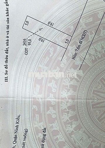 NỀN HIẾM + TẶNG NHÀ CŨ - HẺM 8M NGUYỄN VĂN CỪ