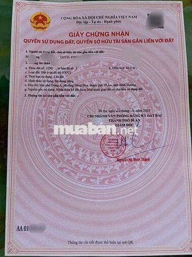 LÔ ĐẤT SỔ HỒNG RIÊNG KDC_N2_PHƯỜNG ĐÔNG HOÀ TPHCM_ ĐỐI DIỆN ĐÔNG HOÀ