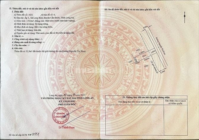 đất MT gần chợ gò đen bến lức full thổ 5x23m giá chỉ 13tr/m2