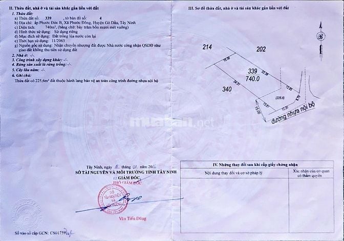 2TỶ400 TRIỆU , ĐẤT 15X47 MẶT TIỀN 18M ,NGAY CỔNG CHÍNHKCN PHƯỚC ĐÔNG 