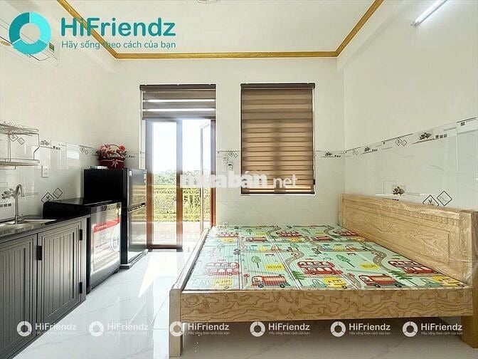 STUDIO MỚI XÂY FULL NỘI THẤT BAN CÔNG NGAY CẦU SẮT AN PHÚ ĐÔNG