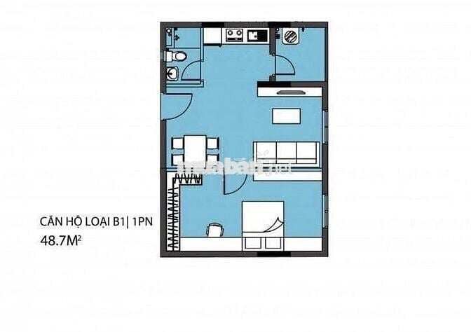 Bán căn hộ 2pn 1wc DT 50m2 khu Celadon city
