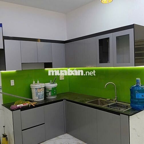 Nhà mặt tiền Q12 đường lớn 1trệt 2 lầu 4 phòng ngủ 3Wc nhà mới 100%