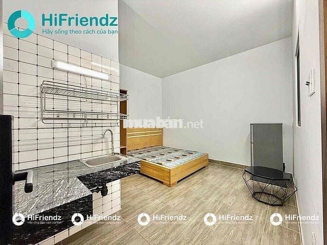 Căn Hộ Studio- 25m2 - Ban Công- Full Nội Thất - Khu k300-Thang Máy