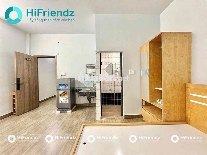 Căn Hộ Studio- 25m2 - Ban Công- Full Nội Thất - Khu k300-Thang Máy