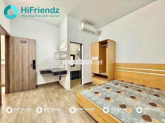 Căn Hộ Studio- 25m2 - Ban Công- Full Nội Thất - Khu k300-Thang Máy