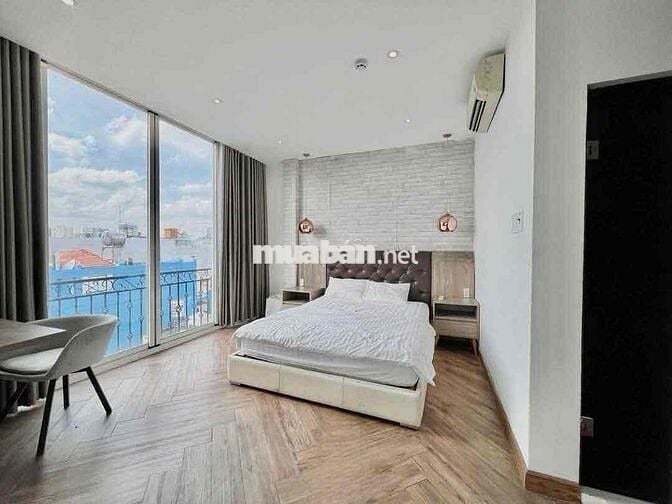 🔥Cho thuê căn hộ full kính Vòng Cung 🔥View Bờ Kè, 1PN - Ban công❤️