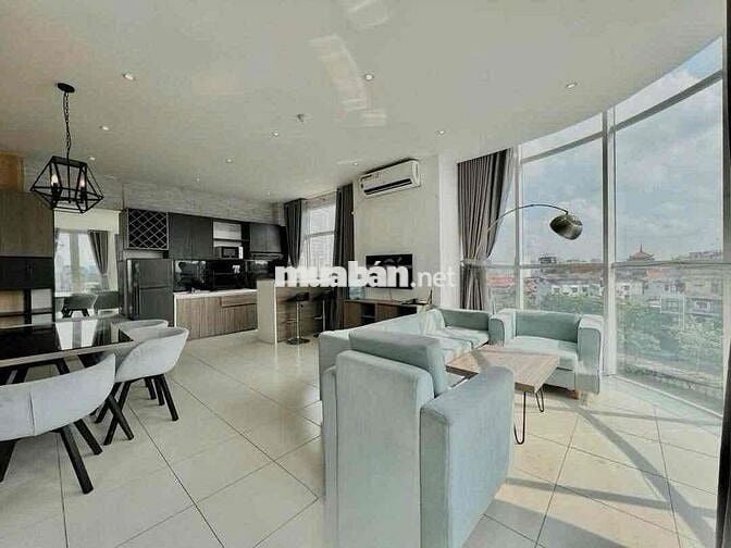 🔥Cho thuê căn hộ full kính Vòng Cung 🔥View Bờ Kè, 1PN - Ban công❤️