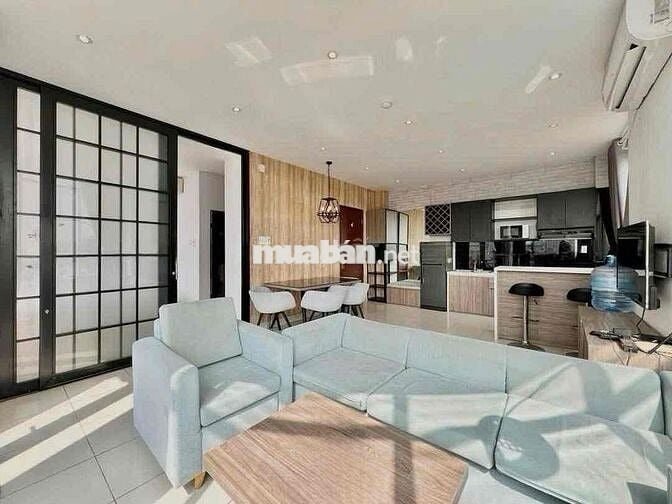 🔥Cho thuê căn hộ full kính Vòng Cung 🔥View Bờ Kè, 1PN - Ban công❤️