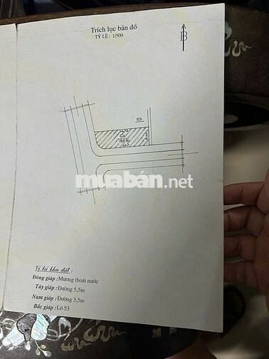 Lô góc 2mt đường 7.5m giá rẻ sập hầm