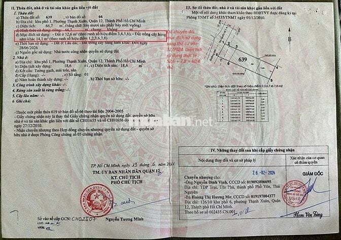 ĐẤT CHÍNH CHỦ Hẻm 31, Thạnh Xuân 14, Phường Thạnh Xuân, Quận 12, HCM