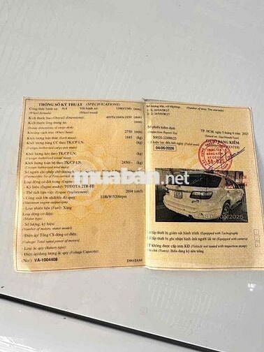 Toyota Fortuner trd 2 cầu 2011 2.7V - 43000 km