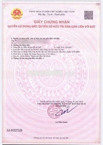 Đất 5 x 23 đường nhựa 6m (5 lô liền kề) sau chợ Xuân Thới Thượng