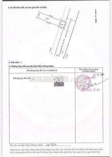 Đất 5 x 23 đường nhựa 6m (5 lô liền kề) sau chợ Xuân Thới Thượng