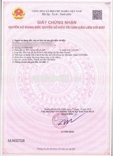 Đất 5 x 23 đường nhựa 6m (5 lô liền kề) sau chợ Xuân Thới Thượng