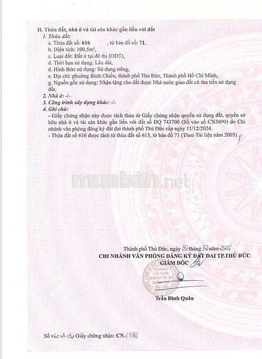 ĐẤT GÓC 2 MẶT TIỀN 911 TỈNH LỘ 43, DT:100m2 THỔ CƯ, CHỈ 4.5 TỶ