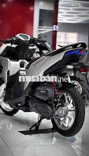 💥Vario 125 màu bạc lên sẵn LED + bi cầu cực ngầu