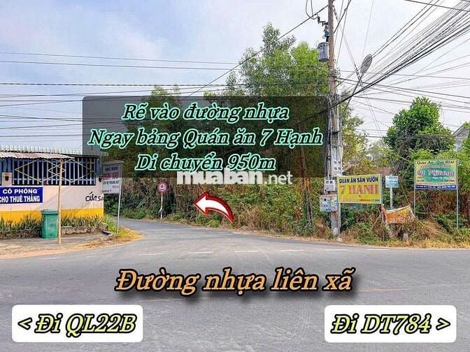 Đất Đẹp Giá Rẻ 10x50m Thổ Cư. Sổ Hồng Riêng. Chỉ 950Tr
