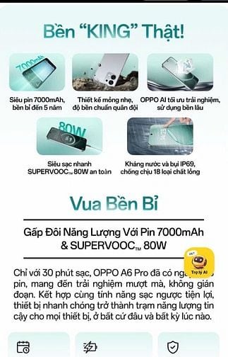OPPO A6 Pro 128gb chính hãng mới ra mắt