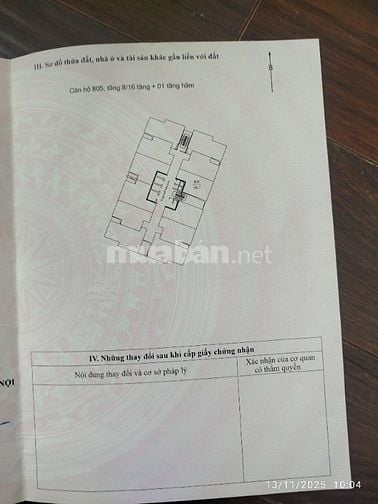 Bán căn hộ chung cư No12-3 tầng 8 khu đô thị Sài đồng Việt Hưng.