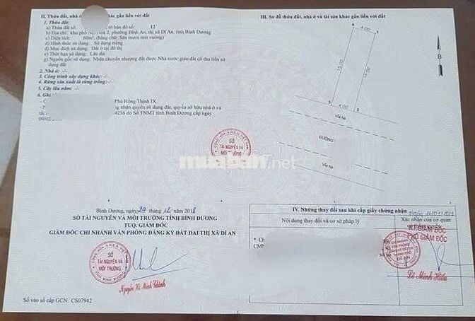 Đất phú hồng Thịnh 9 phường Bình An Tp Dĩ An