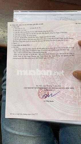 Đất Góc 2 MT 9x13,25m ,Shr Mt nhựa 8m thông Khu Tiền Lân 14 Bà Điểm