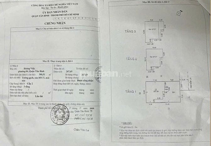 Bán nhà nằm trên trục Hoàng Việt, Tân Bình, 167m2, 3 tầng, giá tốt
