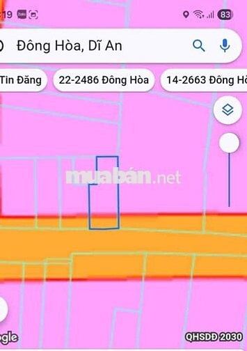 bán lô đất mặt tiền nguyễn thị ut đông hoà dt 79m2