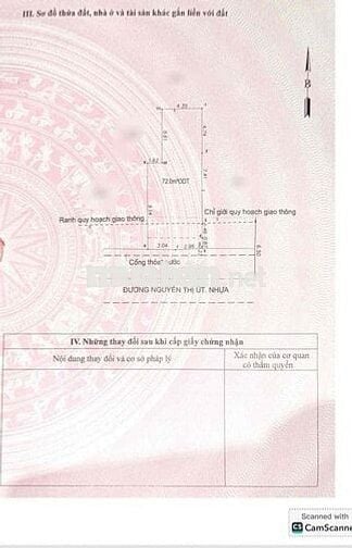 bán lô đất mặt tiền nguyễn thị ut đông hoà dt 79m2