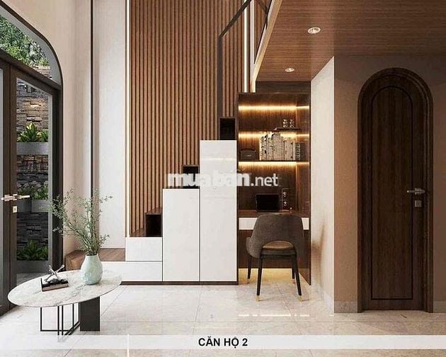 CĂN HỘ CÓ GÁC SÂN VƯỜN THOÁNG 40m2 NỘI THẤT GỖ SIÊU XINH - Phú Nhuận