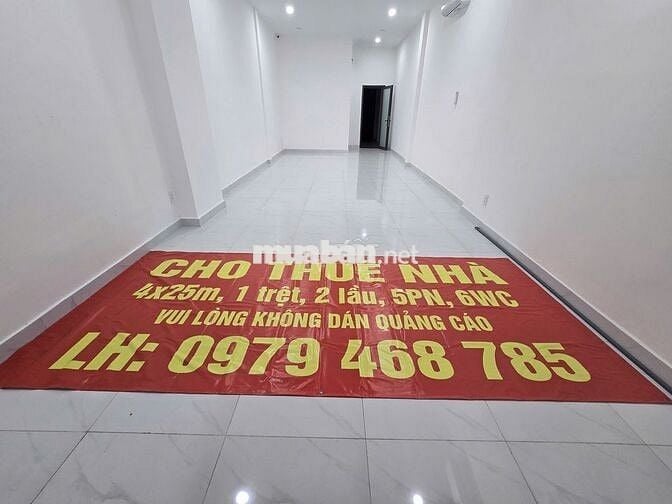 Cho thuê nhà Lê Văn Sỹ 96m² - 3 tầng - 75 triệu