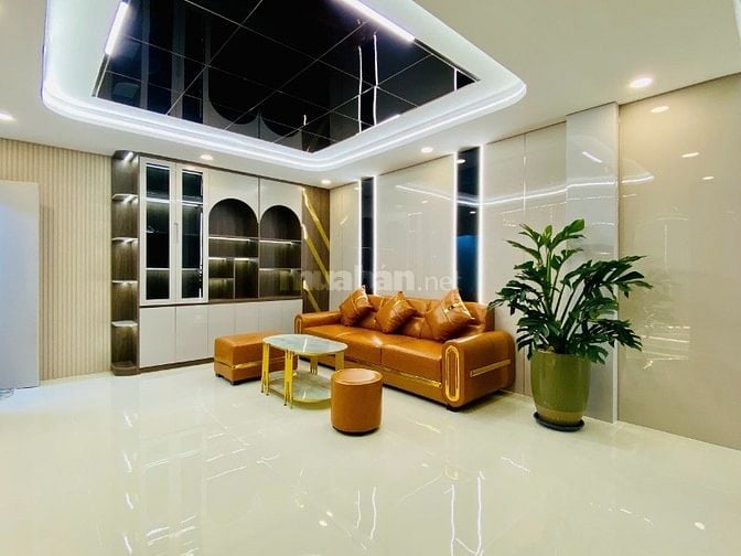 Nhà 5,2 x 8 đúc 1 trệt 1 lững 2 lầu hẻm 5m Dương Quảng hàm p6 gòvấp 