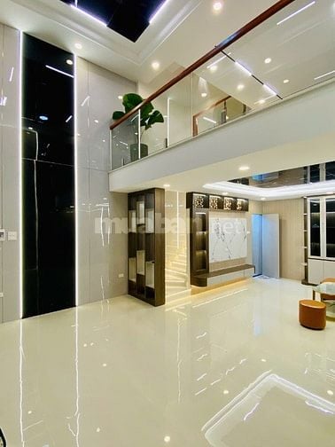 Nhà 5,2 x 8 đúc 1 trệt 1 lững 2 lầu hẻm 5m Dương Quảng hàm p6 gòvấp 