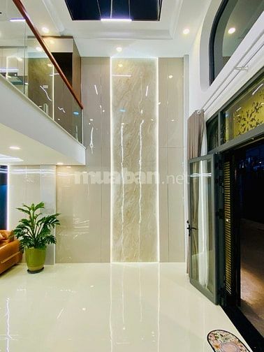 Nhà 5,2 x 8 đúc 1 trệt 1 lững 2 lầu hẻm 5m Dương Quảng hàm p6 gòvấp 