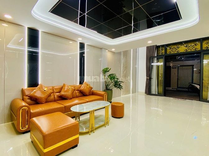 Nhà 5,2 x 8 đúc 1 trệt 1 lững 2 lầu hẻm 5m Dương Quảng hàm p6 gòvấp 