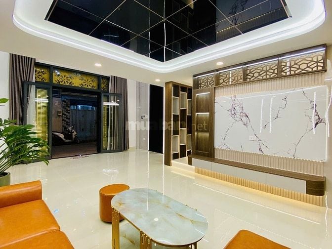 Nhà 5,2 x 8 đúc 1 trệt 1 lững 2 lầu hẻm 5m Dương Quảng hàm p6 gòvấp 