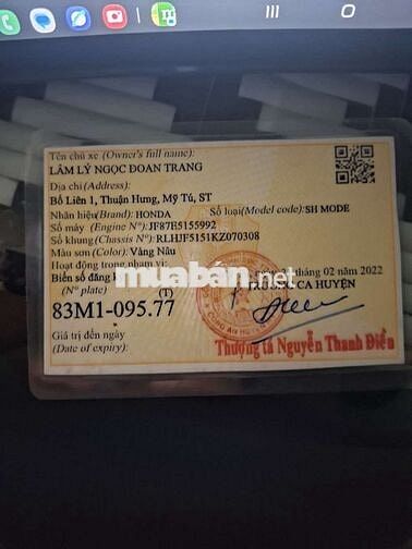 Honda SH Mode 2019 Trắng nâu