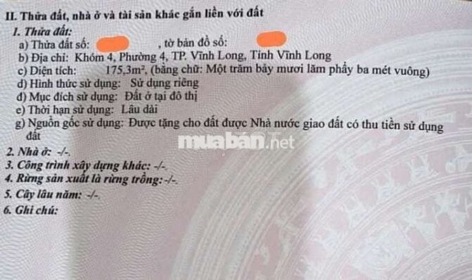 Cần bán mặt tiền đường Trần Đại Nghĩa