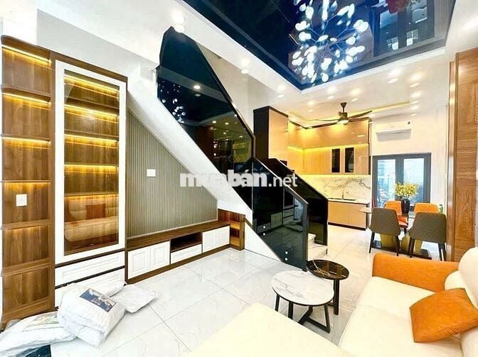 BÁN NHÀ MỚI 4 T- HXH 6M- DT  60M2- HTP- HÀNG XÓM QUẬN 7- GIÁ HƠN 6 TỶ.