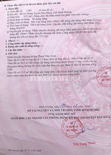 GIẢM 100 TRIỆU BÁN NHANH TRONG TUẦN  ĐẤT CHÍNH CHỦ 312M2 GIÁ 1,55 TỶ