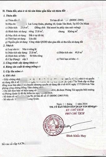 Nhà 50m2 sử dụng, 2PN, cách hẻm lớn 10m, gần chợ Tân Bình