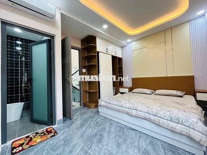 Nhà 2 lầu xây mới full nội thất sân xe hơi 4pn 1/ Thạnh xuân 43