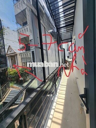 CHO THUÊ NHÀ 3 tầng Lê Văn Thọ,P8,GV 4m*8m có sân trước, 2PN siêu rộng