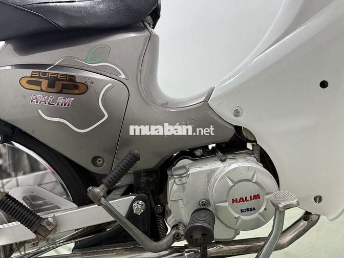 Xe máy Super Cup Halim 50cc Xám Trắng
