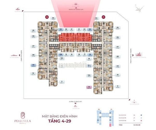 CĂN HỘ 2PN PENINSULA ĐÀ NẴNG – GIÁ *** PHÂN KHÚC HẠNG SANG